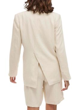Blazer Vila Viflea bege para mulher