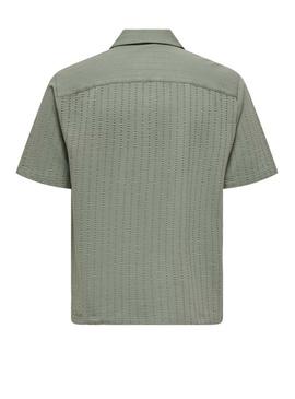 Polo Only and Sons Males verde para homem.