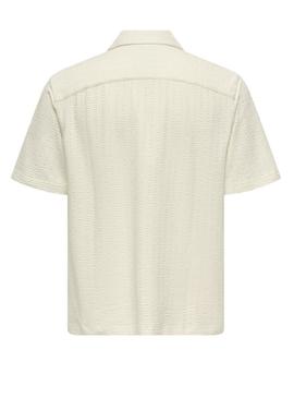 Polo Only and Sons masculino bege para homem.