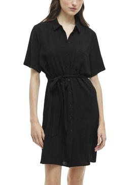 Vestido camisola preta Vila Vijosa para mulher.
