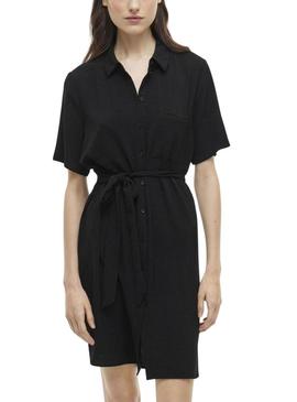 Vestido camisola preta Vila Vijosa para mulher.