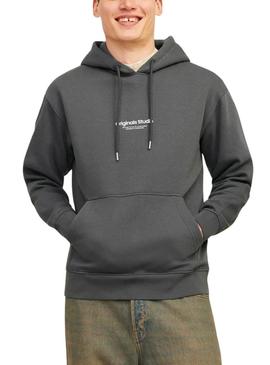 Moleton Jack and Jones Vesterbro cinza para homem
