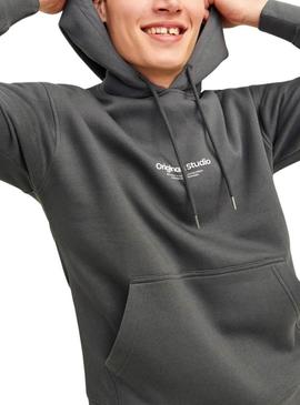 Moleton Jack and Jones Vesterbro cinza para homem