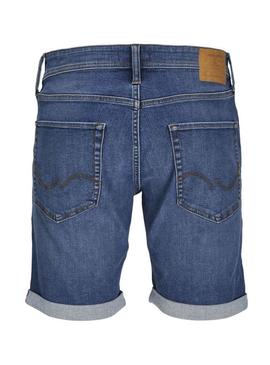 Bermudas Jack and Jones Rick denim azul para homem.