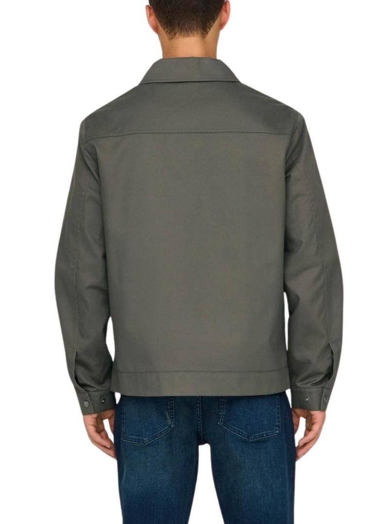 Jaqueta Only and Sons Ralph verde para homem