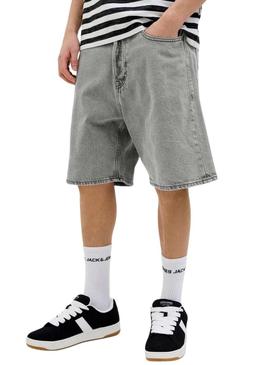 Bermudas Jack and Jones Tony denim cinza para homem