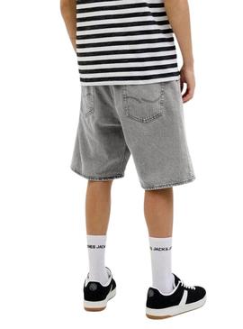 Bermudas Jack and Jones Tony denim cinza para homem