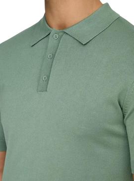 Polo Only and Sons Wyler verde para homem.