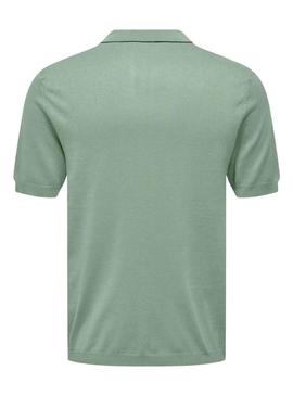 Polo Only and Sons Wyler verde para homem.