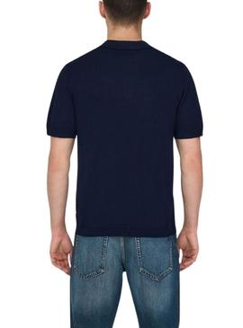 Camisa Polo Only and Sons Wyler azul marinho para homem.
