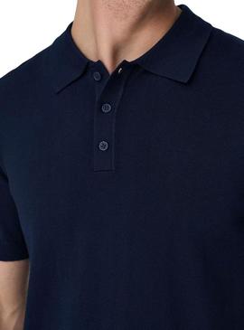 Camisa Polo Only and Sons Wyler azul marinho para homem.