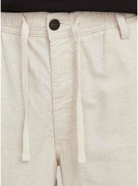 Bermudas Jack and Jones Jaiden bege para homem.