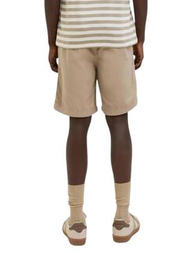 Bermudas Jack and Jones Jaiden beige para homem.