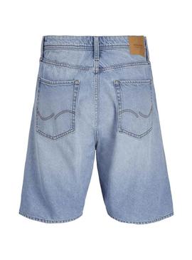 Bermudas Jack and Jones Alex denim azul para homem.