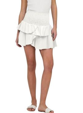 Saia ou top Only Nadja 2em1 branco para mulher