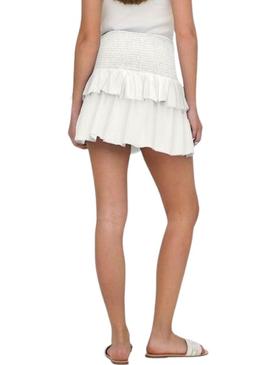 Saia ou top Only Nadja 2em1 branco para mulher