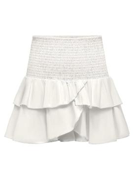 Saia ou top Only Nadja 2em1 branco para mulher