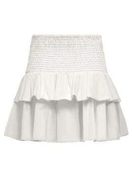 Saia ou top Only Nadja 2em1 branco para mulher