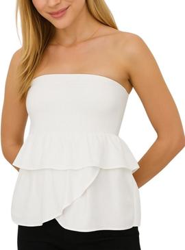 Saia ou top Only Nadja 2em1 branco para mulher