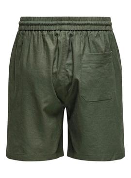 Bermudas Only and Sons verde para homem.
