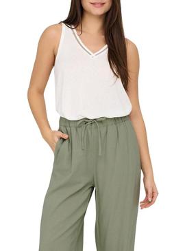 Top Only Penny branco apenas para mulheres