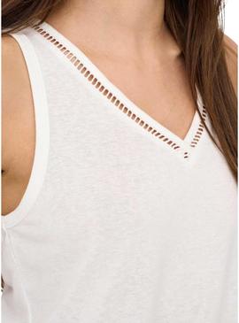 Top Only Penny branco apenas para mulheres