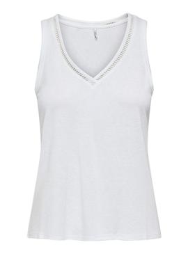 Top Only Penny branco apenas para mulheres