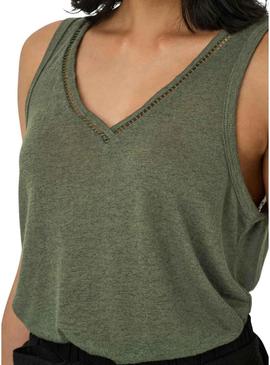 Top Apenas Penny verde para mulher