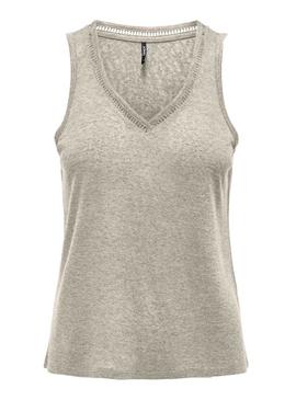 Top Only Penny cinza para mulher.