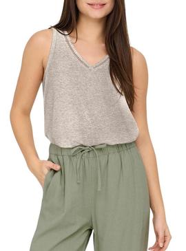 Top Only Penny cinza para mulher.