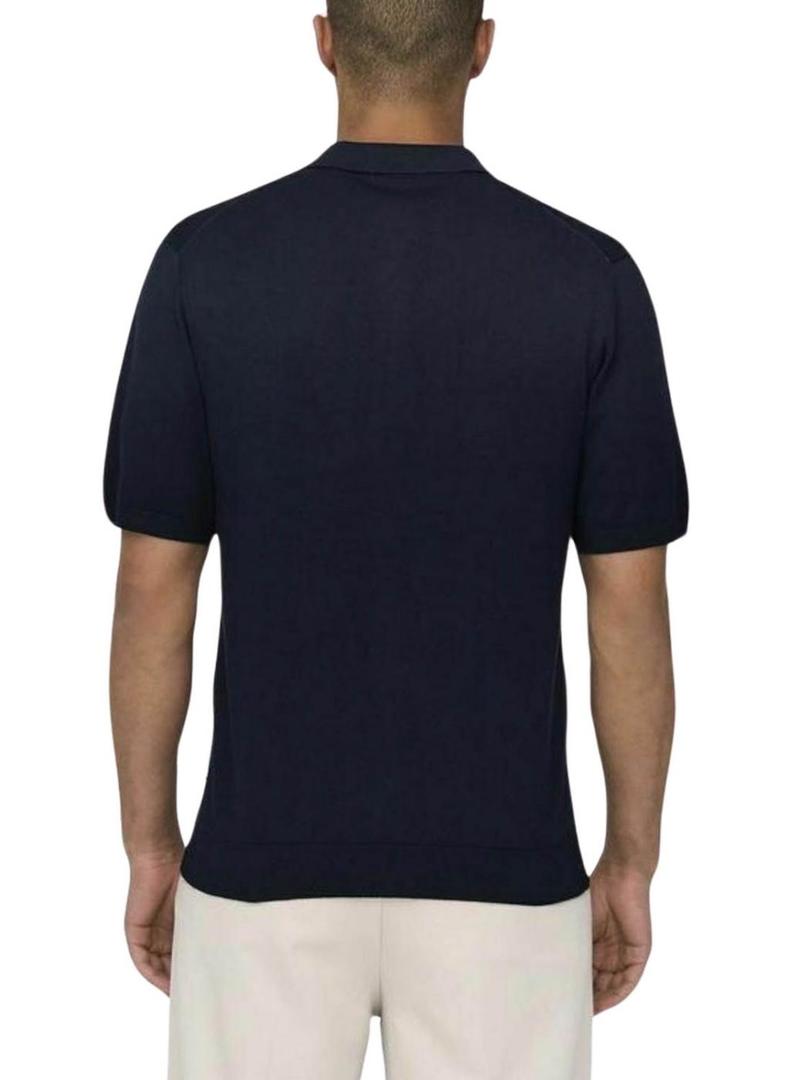 Camisa de polo azul marino Only and Sons Wyler para homem.