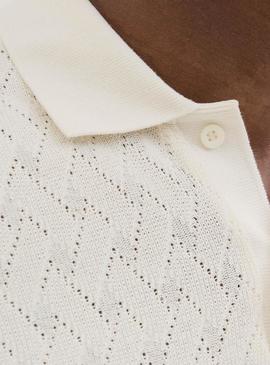 Polo Jack and Jones Latrent bege para homens