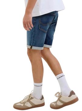 Bermudas jeans Jack and Jones mid para homens