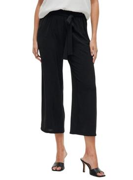 Calças culotte pretas da Vila Vijosa para mulher.