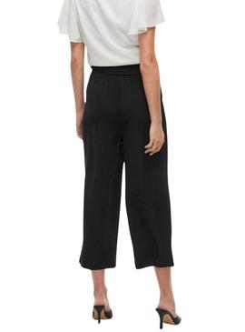 Calças culotte pretas da Vila Vijosa para mulher.