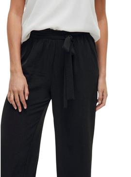 Calças culotte pretas da Vila Vijosa para mulher.