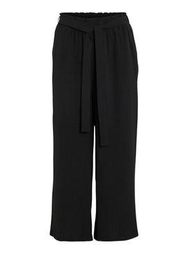 Calças culotte pretas da Vila Vijosa para mulher.