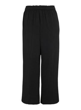 Calças culotte pretas da Vila Vijosa para mulher.