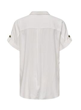 Camisa Only Yasmin branca para mulher