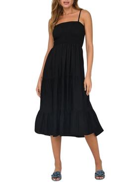 Vestido Only Zelina preto para mulher