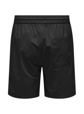 Bermudas Only and Sons Stel Move negras para homem.