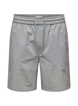 Bermudas Only and Sons Stel Move cinza para homem