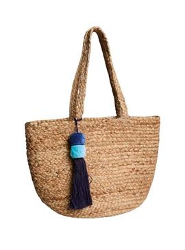 Bolsa Pieces Pclunas tote de juta para mulher.