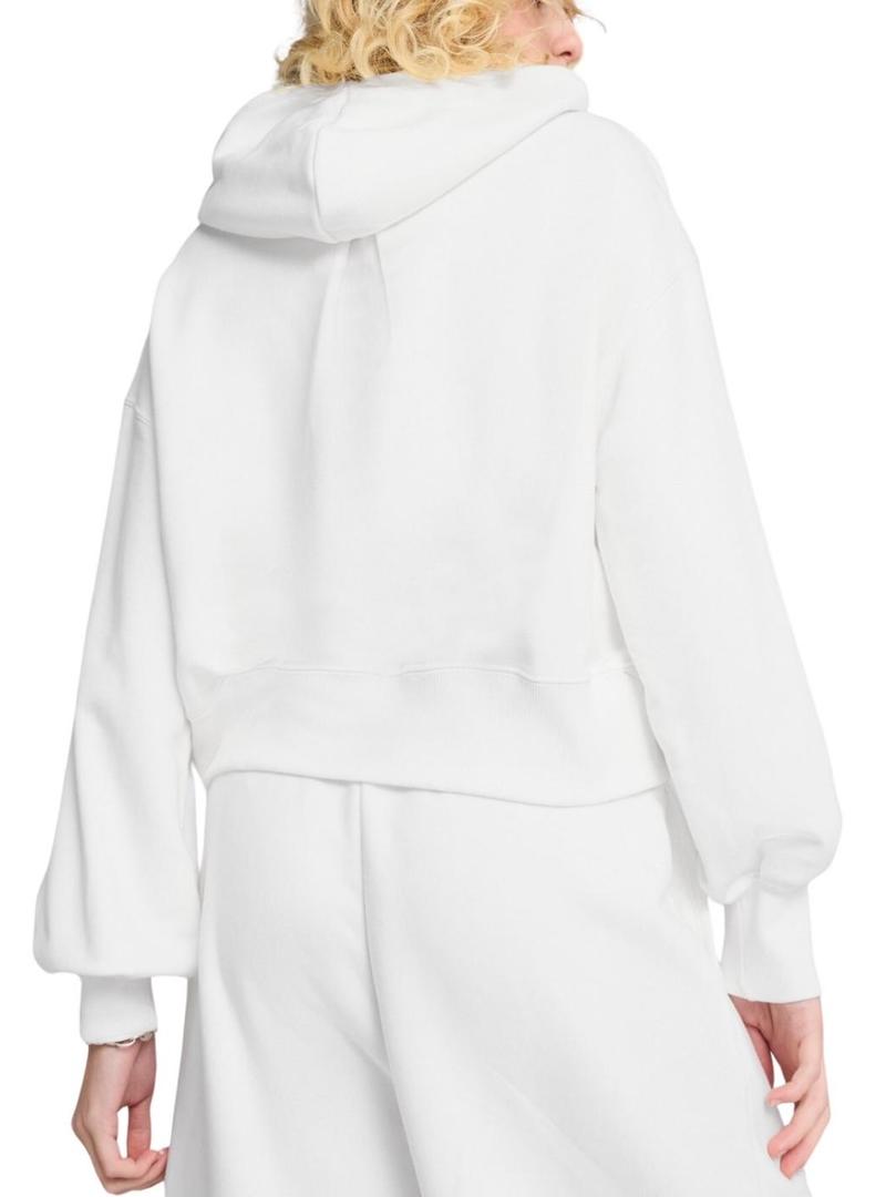 Moletom Puma Wardrobe branco para mulher.