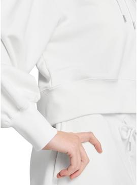 Moletom Puma Wardrobe branco para mulher.