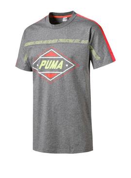 T-Shirt Puma LuXTG Cinza Para Homem