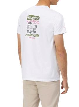 Camiseta El Pulpo Travel Family branca para homem