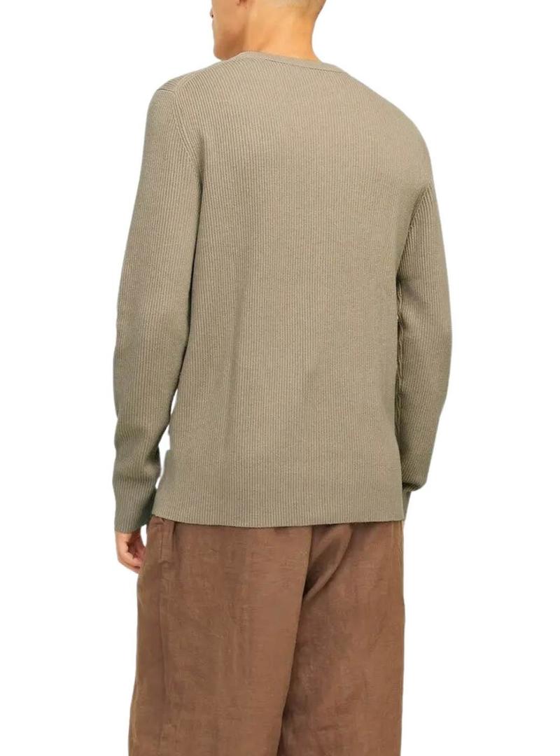 Camisola Jack and Jones Perfect beige para homem.