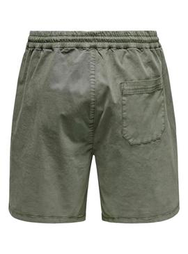 Bermudas Only Stel verde para homem.