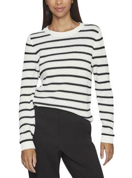 Camisa branca e preta Vila Vidalo para mulher.